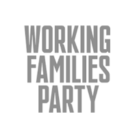 Working Families Party logo spelled out